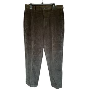 "346" Brooks Brothers Corduroy Pants-Dark Olive Green-Size 36x30